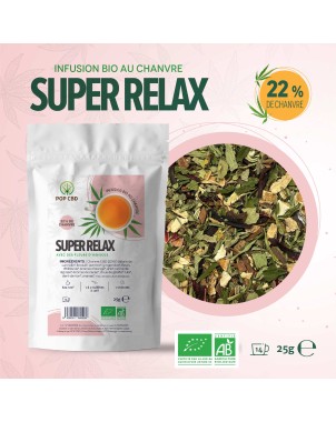 Tisane CBD bio super relax | POP CBD