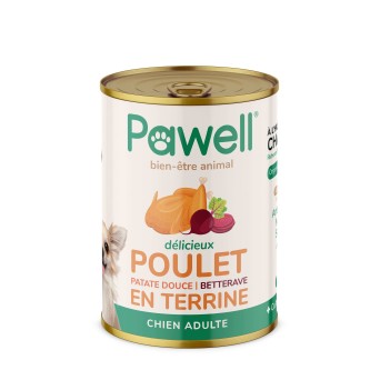 Pâtée chien CBD full spectrum | Pawell (Poulet)