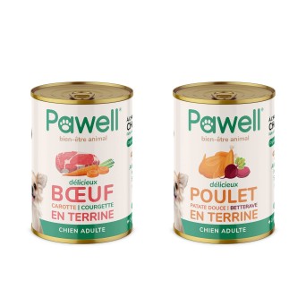 Pâtée chien CBD full spectrum | Pawell (Poulet)