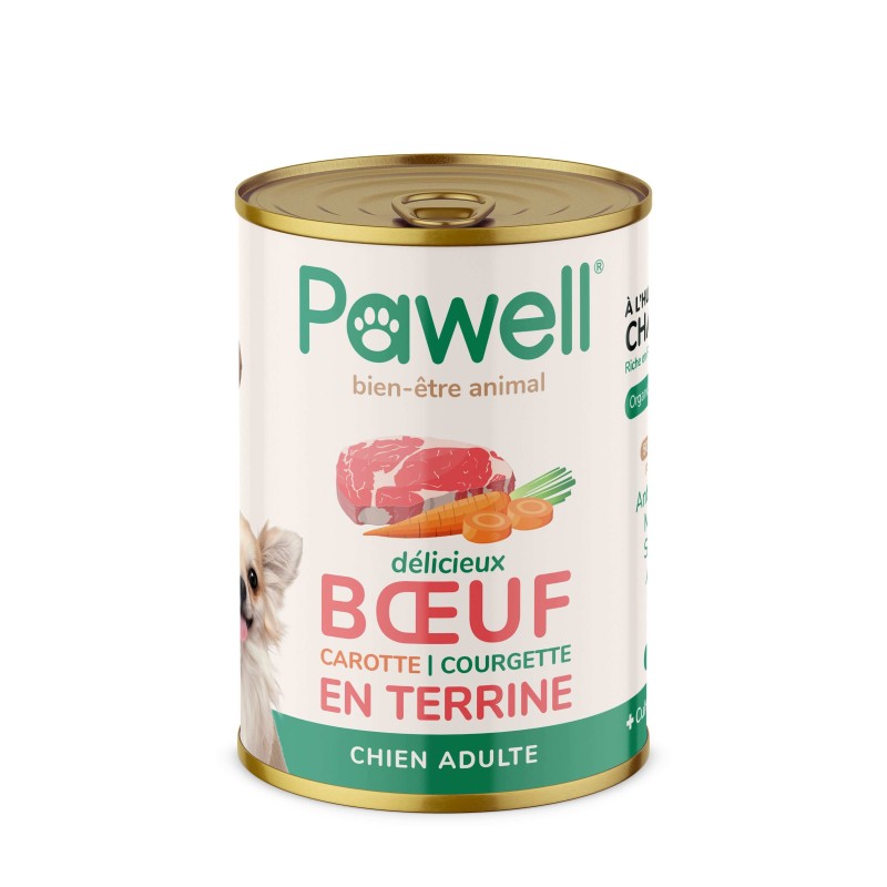 Pâtée chien CBD full spectrum | Pawell (Boeuf)