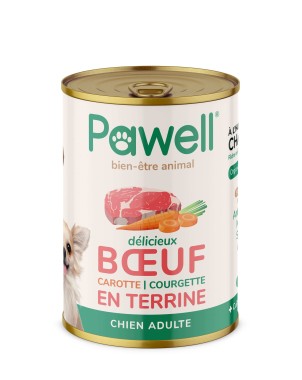 Pâtée chien CBD full spectrum | Pawell (Boeuf)