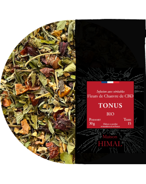 Tisane CBD bio tonus | MAISON HIMAL