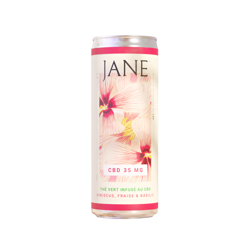 Thé CBD hibiscus fraise basilic | Jane