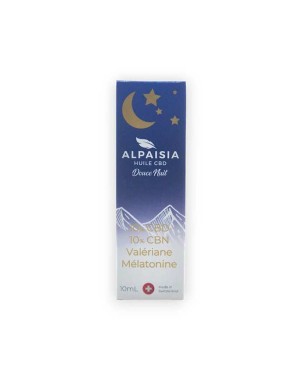 Huile CBD 10% full spectrum douce nuit | ALPAISIA