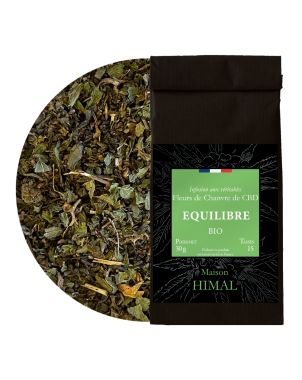 Tisane CBD bio équilibre | MAISON HIMAL