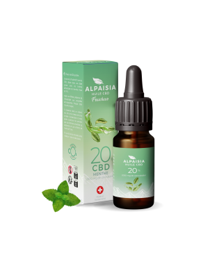 Huile CBD 20% broad spectrum menthe | ALPAISIA