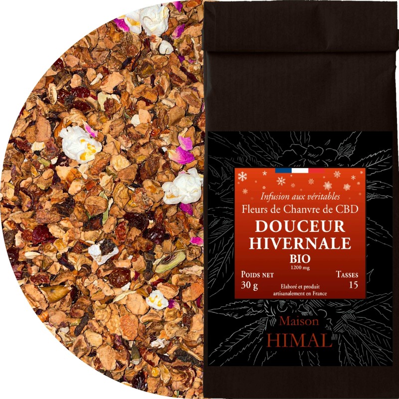 Tisane CBD bio douceur hivernale | MAISON HIMAL