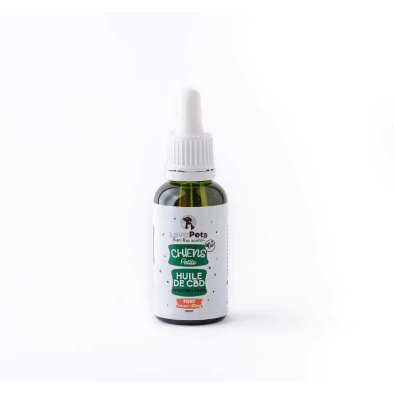 Huile CBD 50mg broad spectrum petit chien | Lovapets