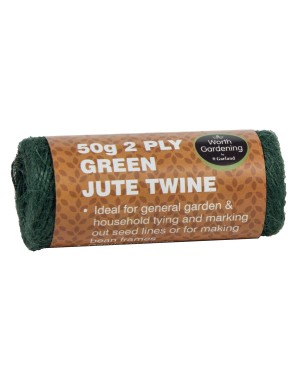 2 plis de ficelle de jute verte 50g