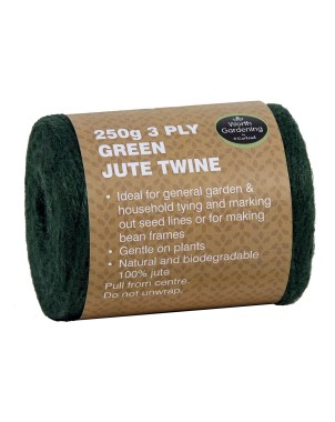 3 plis de ficelle de jute verte 250g