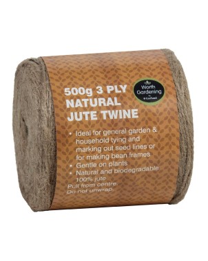 3 plis de ficelle de jute naturelle 500g