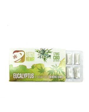Chewing-gum CBD 17mg eucalyptus | Astra Hemp