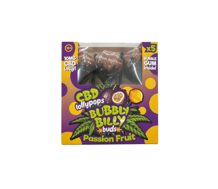 Sucette CBD fruit de la passion - 100 pcs | BUBBLY BILLY