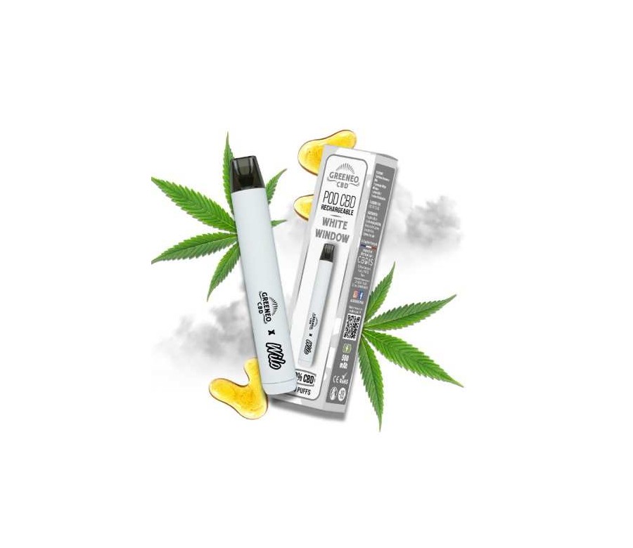 Vap pen CBD 10% White Window | Greeneo