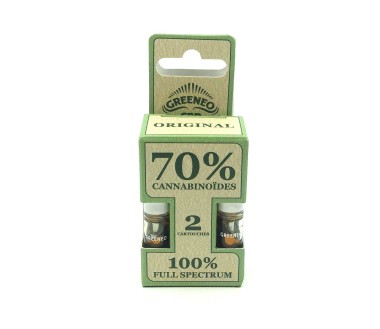 Cartouche e-liquide CBD full spectrum 70% - 2 pcs | GREENEO (Fruits Rouges)