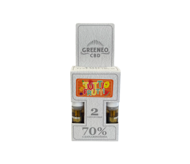 Cartouche e-liquide CBD full spectrum 70% - 2 pcs | GREENEO (Fruits Rouges)