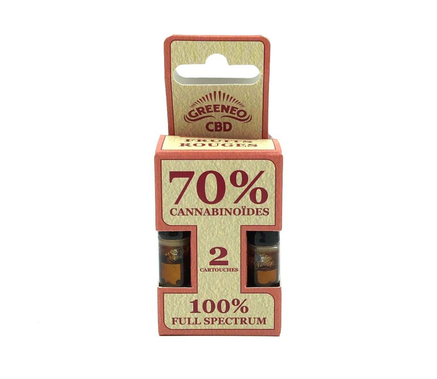 Cartouche e-liquide CBD full spectrum 70% - 2 pcs | GREENEO (Chanvre)