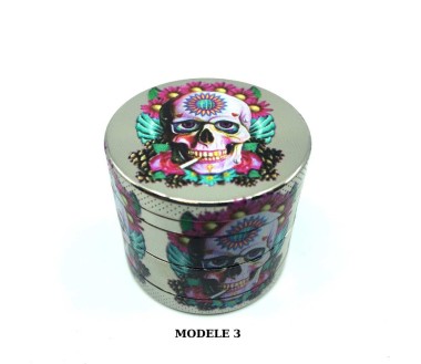 Grinder 40mm hippie skull | CHAMP HIGH (Modèle 1)