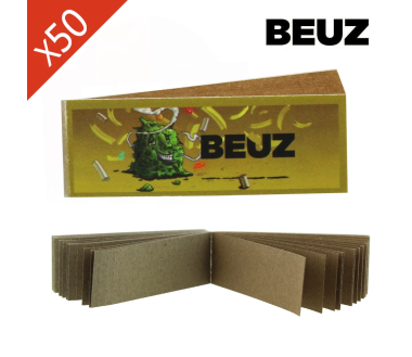 Boîte de 50 carnets de filtres perforés Brown Buds BEUZ