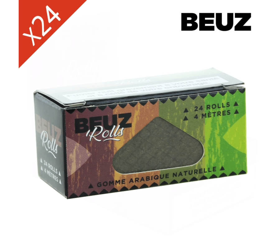 Cbd-Gardens | | Boite de 24 Rouleaux de feuille Slim BROWN Non Blanchi BEUZ | 26,28 €