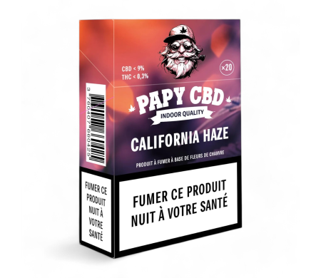 Cigarettes CBD California Haze Papy CBD - Pack de 20