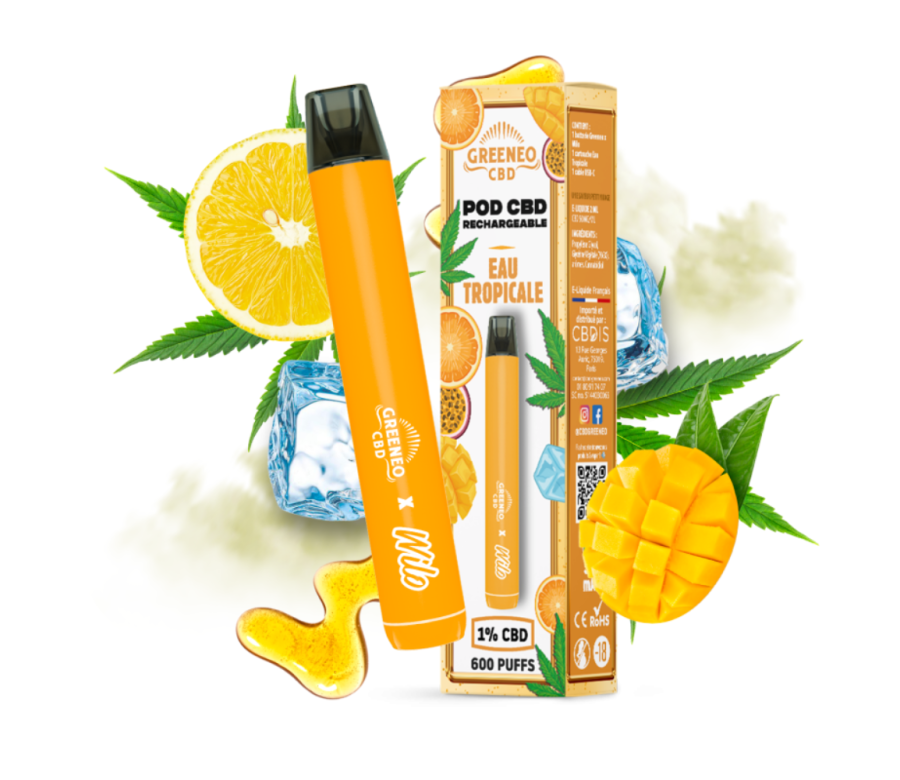 Pod CBD Rechargeable Eau Tropicale | GREENEO