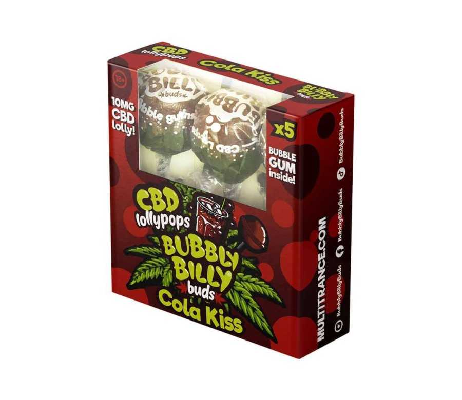 Sucette CBD Cola Kiss - 5 pcs | BUBBLY BILLY